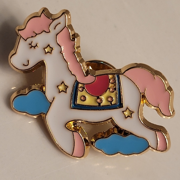 Sweet Dreamy Magical Pony In The Clouds Enamel Pin - Picture 12 of 12